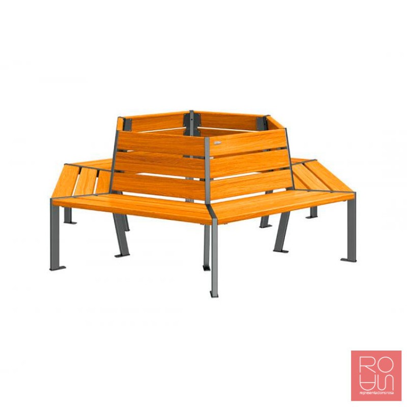 Banc al voltant de l'arbre Silaos